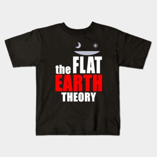 Flat Earth Theory Funny Tv Show Parody Conspiracy Theory Kids T-Shirt